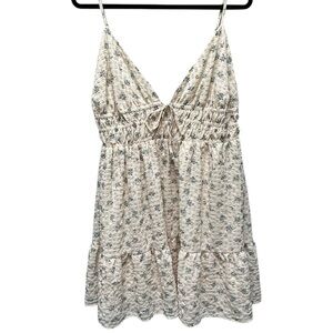 Aeropostale Dainty Floral Cottagecore Smocked Mini Dress - XL